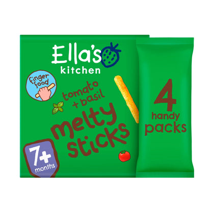 Tomato & Basil Melty Sticks 4x6g by Ella's kitchen