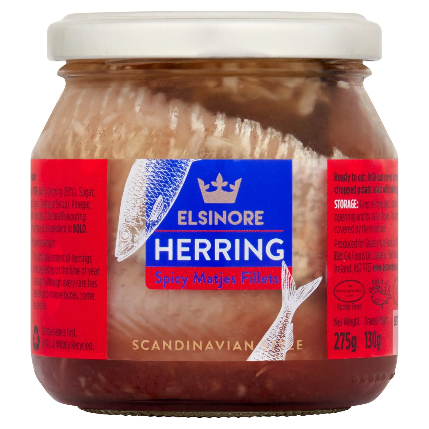 Elsinore Herring Matjes 275g by NAJMA