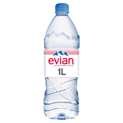 Natural Bottled Mineral Still Water 1l by EVIAN