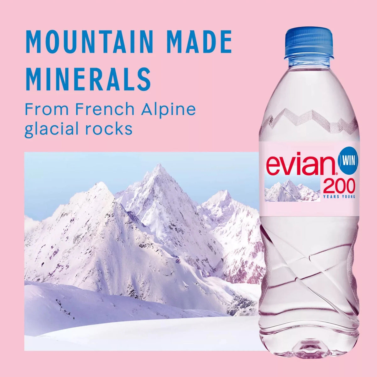 Natural Bottled Mineral Still Water by EVIAN