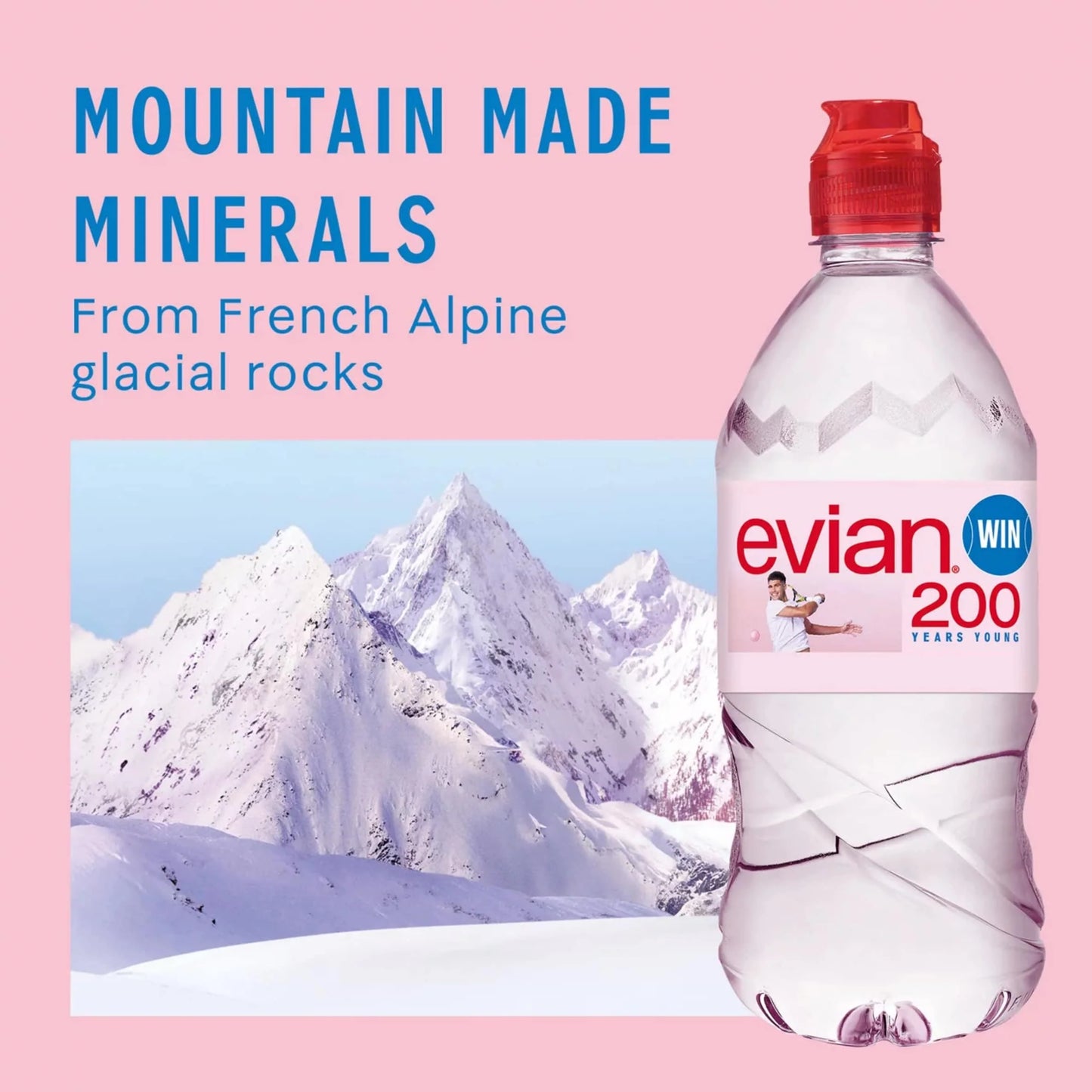Natural Bottled Mineral Still Water by EVIAN