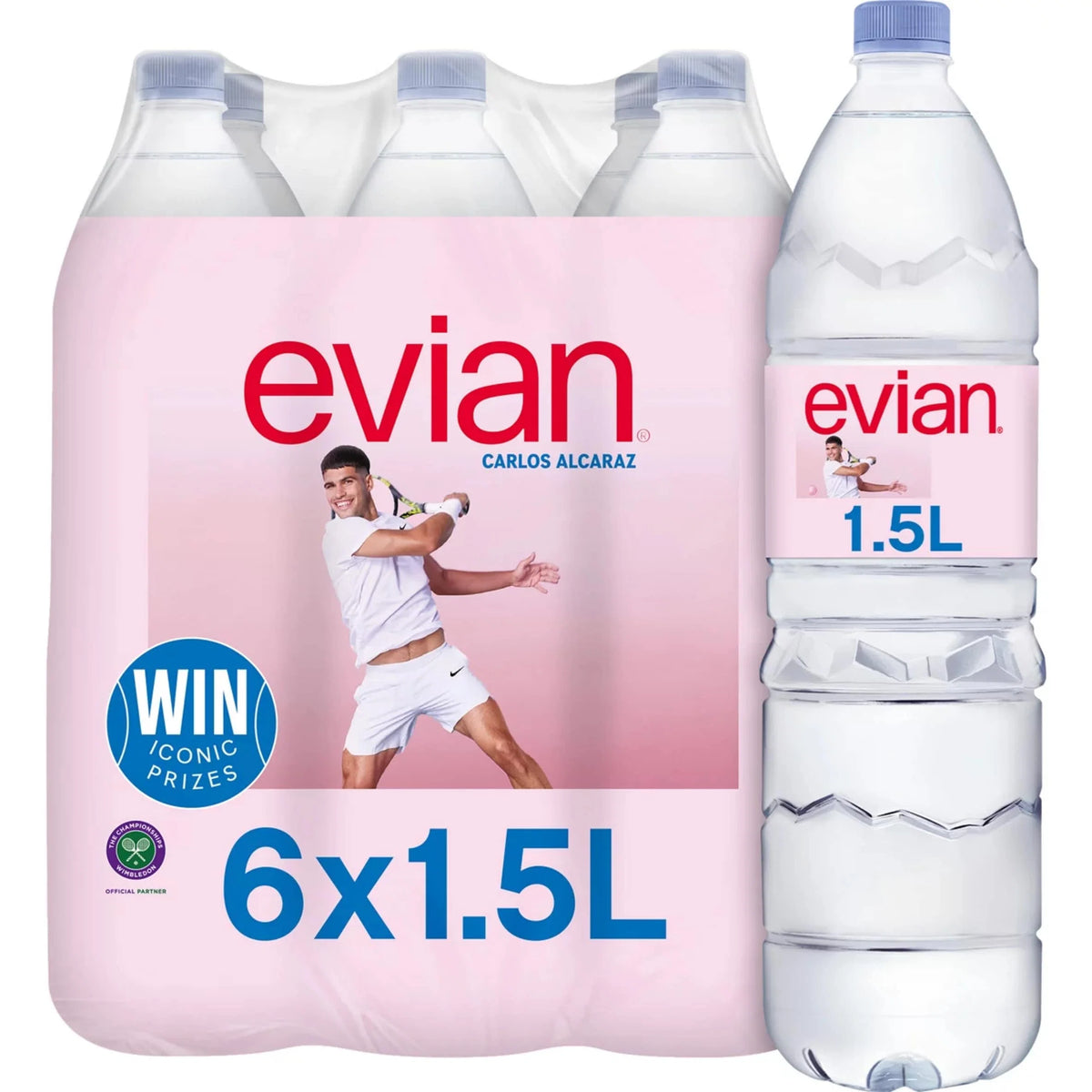 Natural Bottled Mineral Still Water by EVIAN