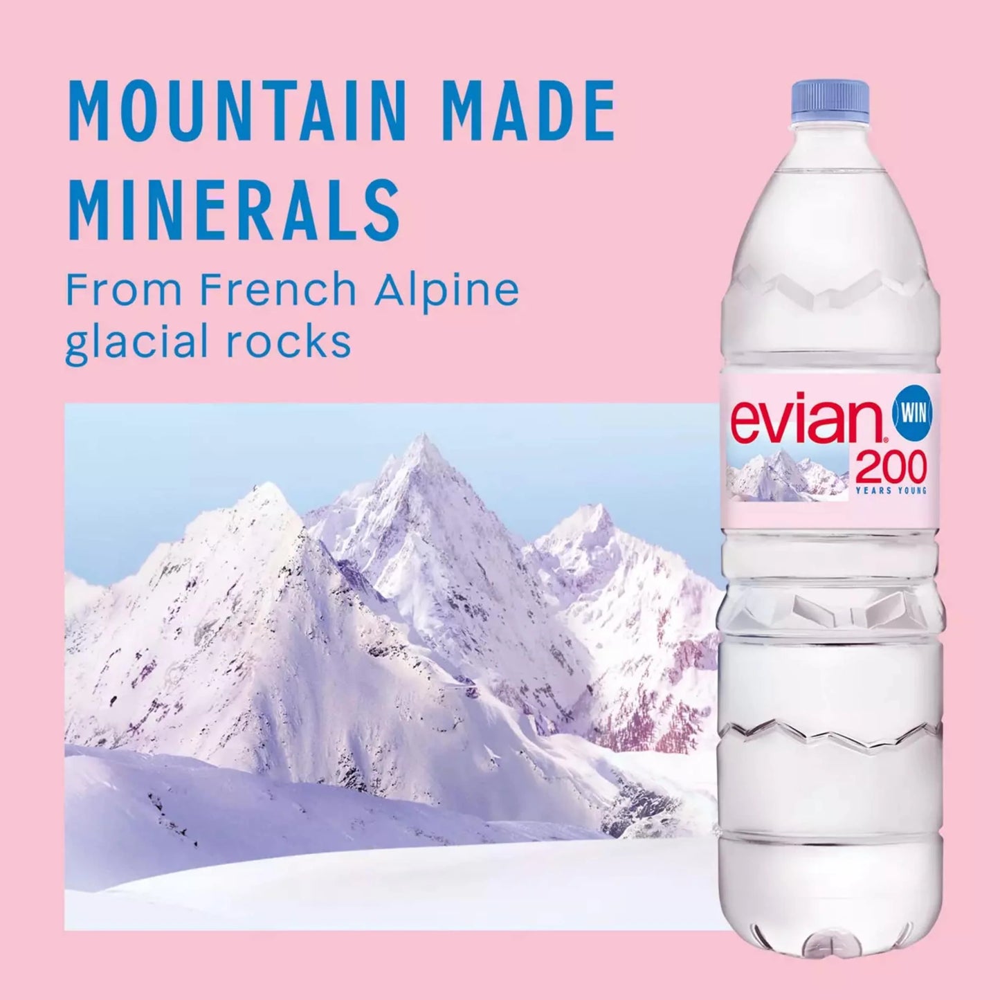 Natural Bottled Mineral Still Water by EVIAN