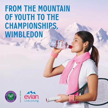 Natural Mineral Water 12x330ml by EVIAN