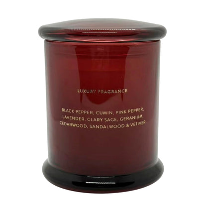 Classic Crimson Muse Scented Candle by F&F HOME at The British Vault