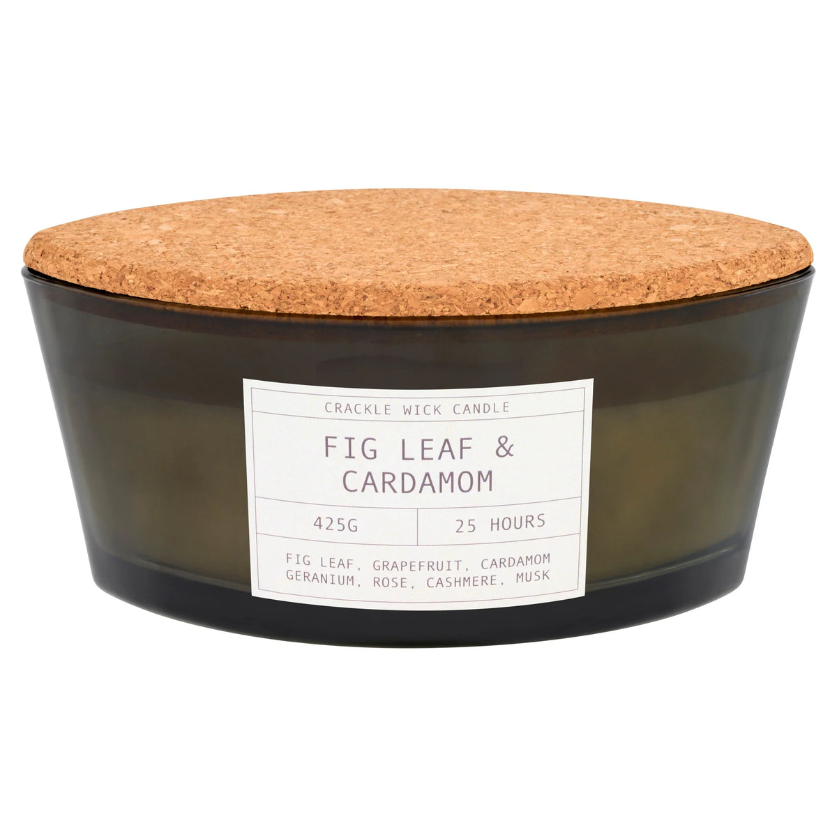 Crackle Fig Leaf And Cardamom Candle by F&F HOME