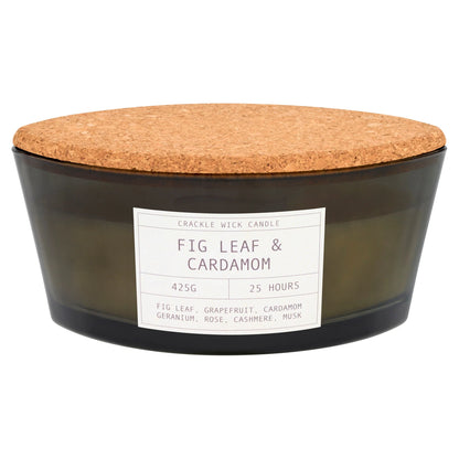 Crackle Fig Leaf And Cardamom Candle by F&F HOME