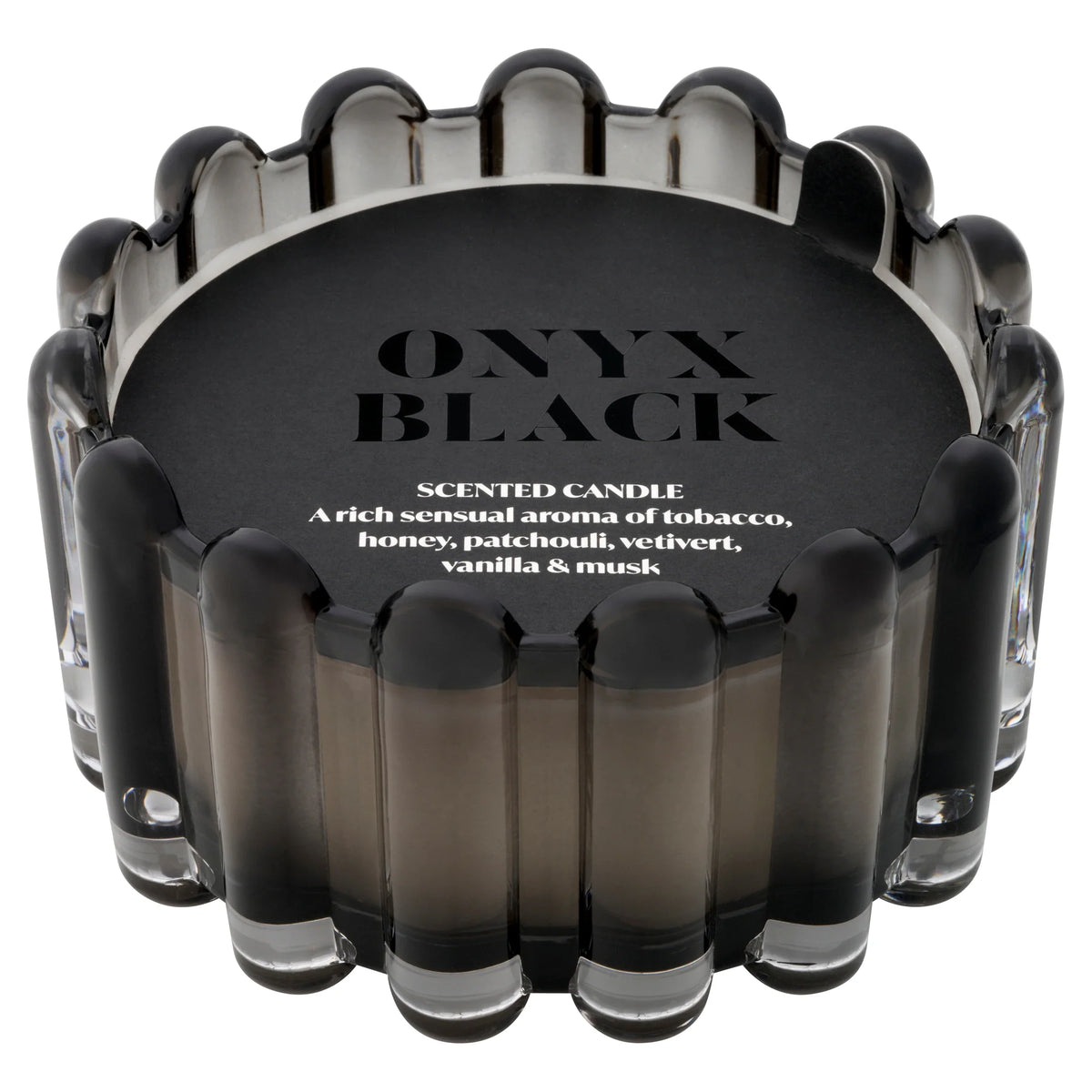 Dramatique Black Onyx Large Candle by F&F HOME at The British Vault