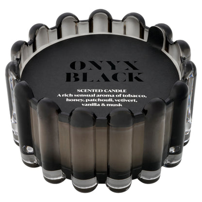 Dramatique Black Onyx Large Candle by F&F HOME at The British Vault