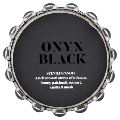 Dramatique Black Onyx Large Candle by F&F HOME at The British Vault