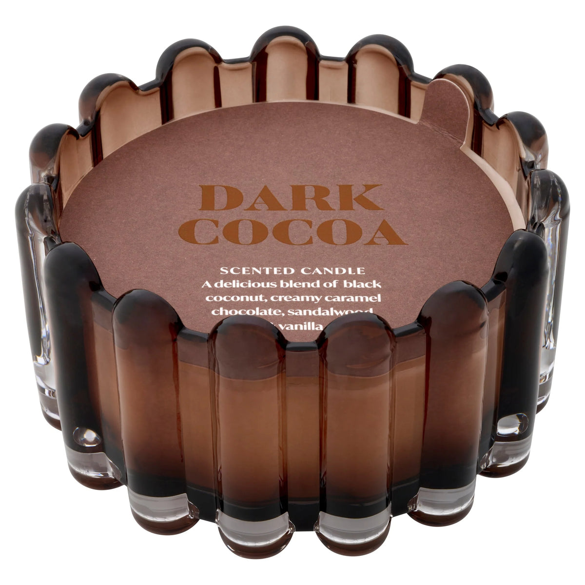 Dramatique Dark Cocoa Large Candle by F&F HOME at The British Vault