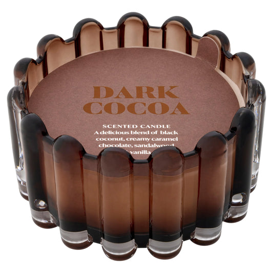 Dramatique Dark Cocoa Large Candle by F&F HOME at The British Vault