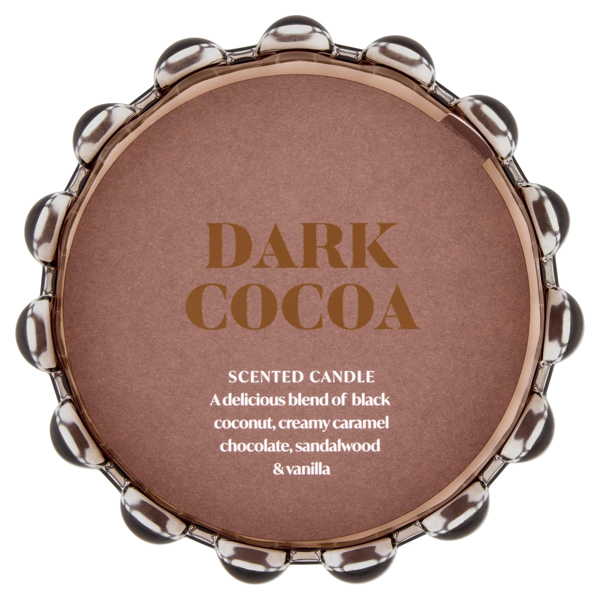Dramatique Dark Cocoa Large Candle by F&F HOME at The British Vault