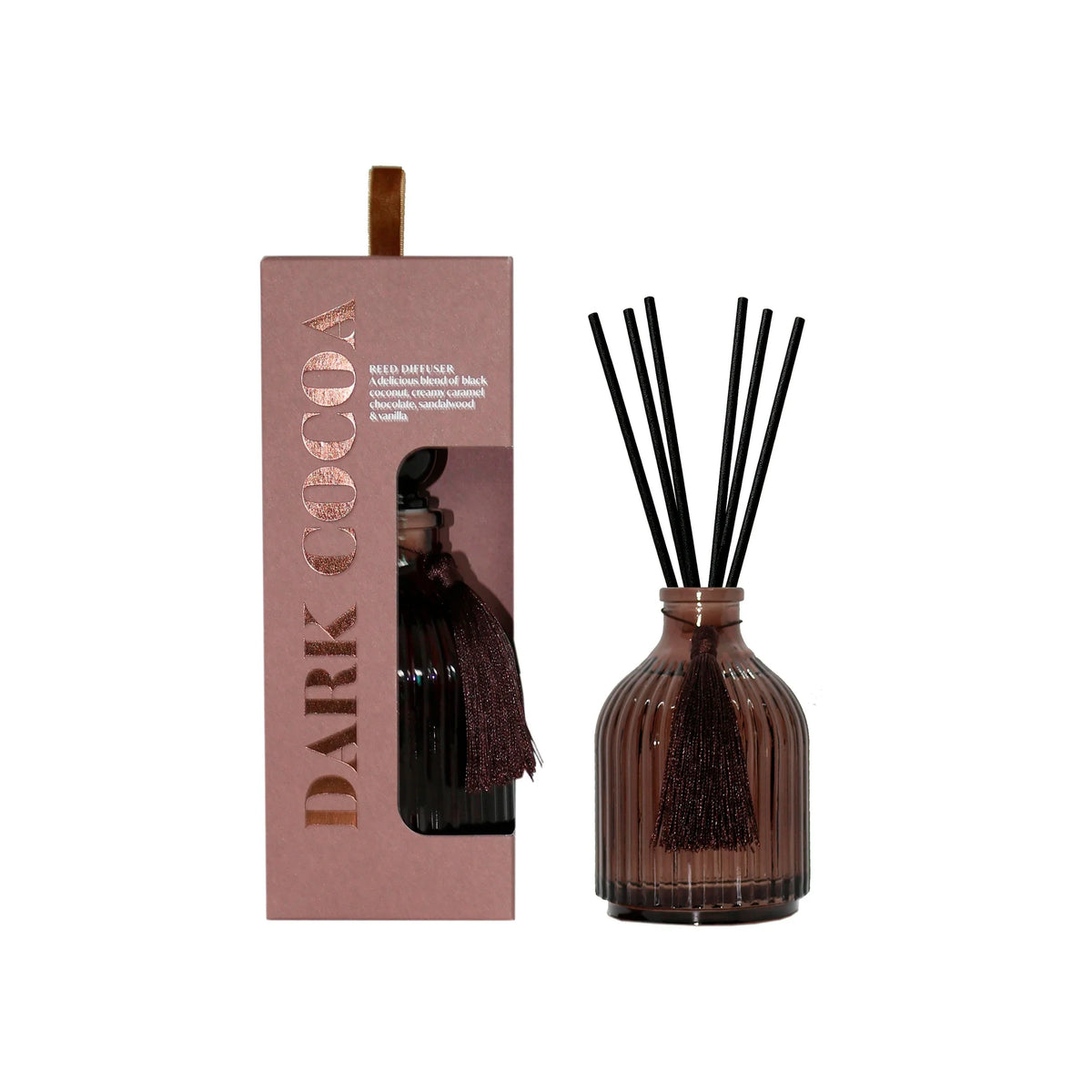 Dramatique Dark Cocoa Reed Diffuser by F&F HOME at The British Vault