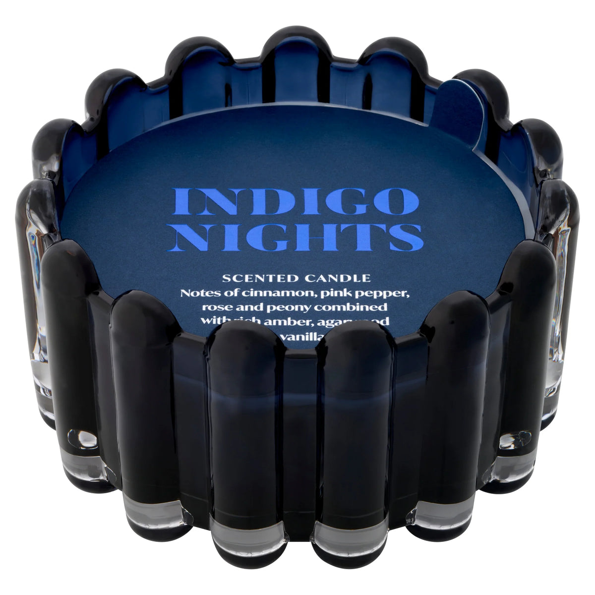 Dramatique Indigo Sky Large Candle by F&F HOME at The British Vault