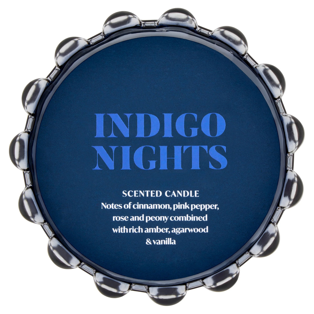 Dramatique Indigo Sky Large Candle by F&F HOME at The British Vault