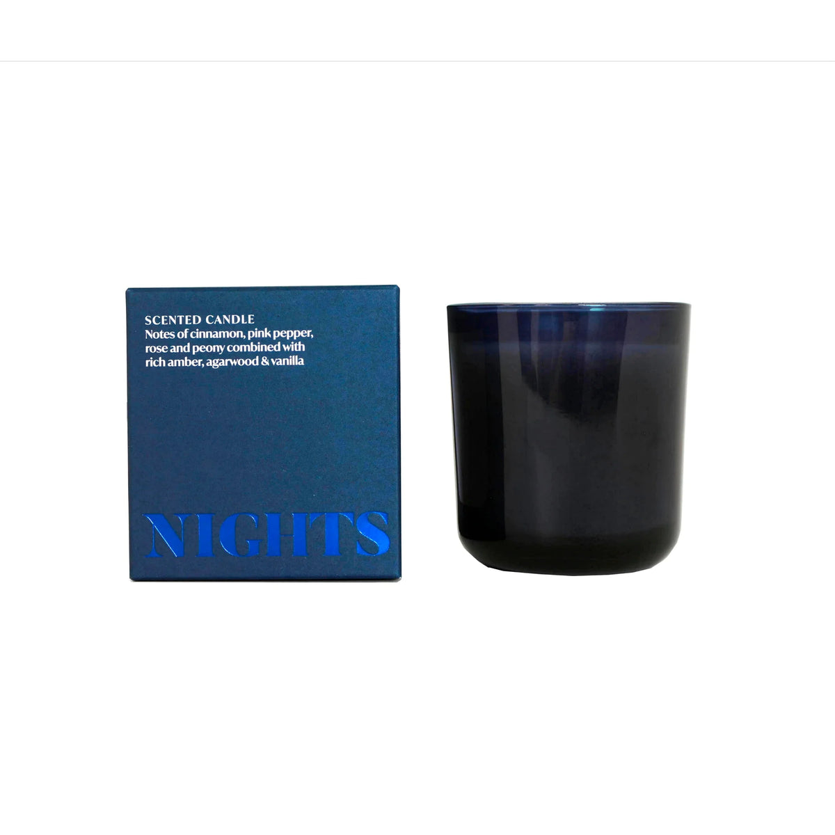Dramatique Indigo Sky Small Candle by F&F HOME at The British Vault
