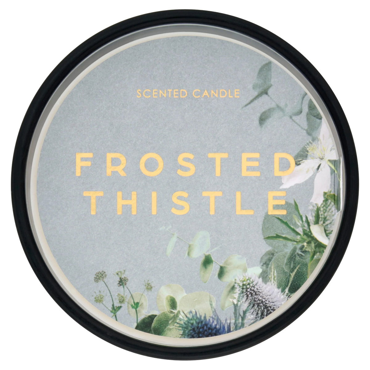 Floral Bouquet Large Candle Frosted by F&F HOME at The British Vault