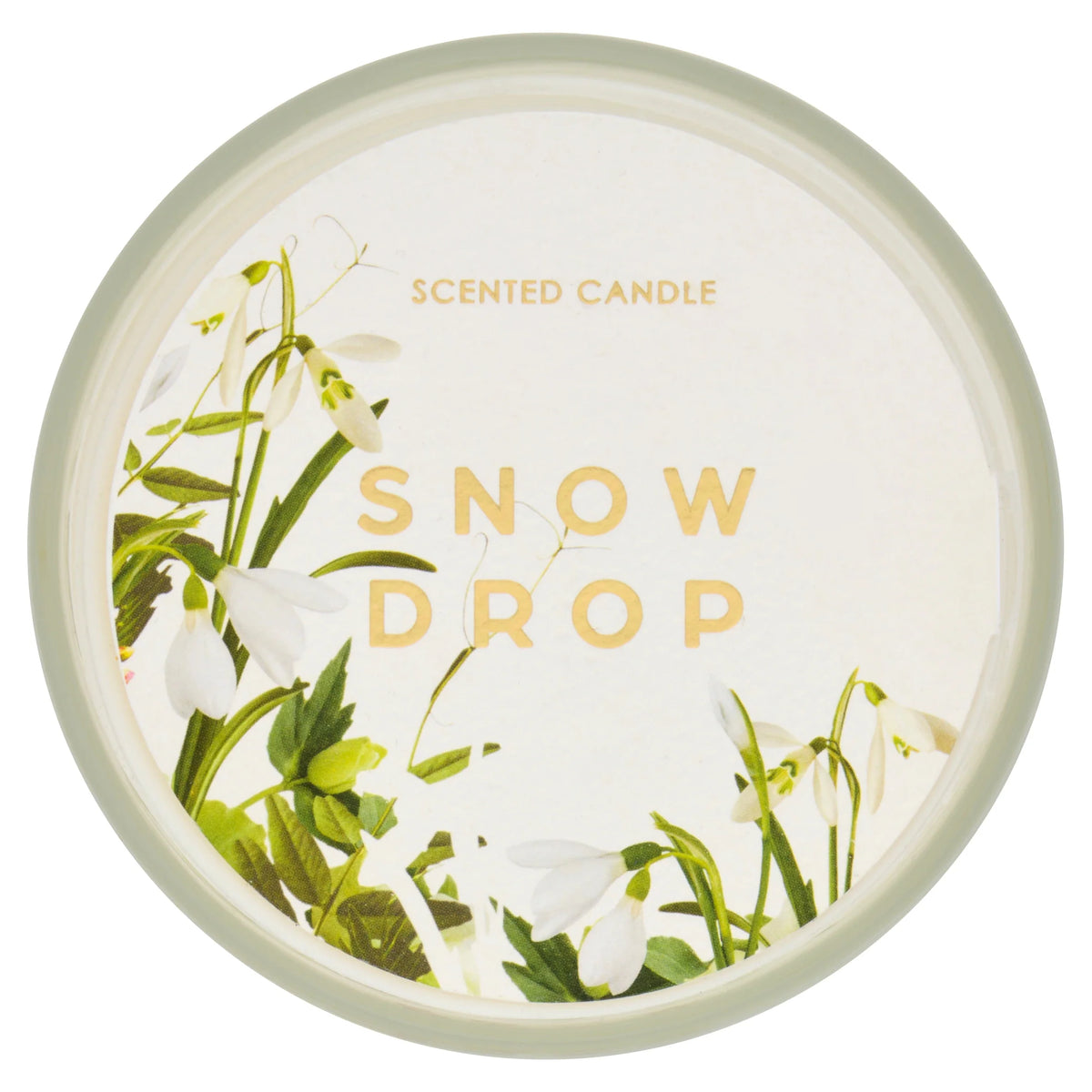 Floral Bouquet Large Candle Snowdrop by F&F HOME at The British Vault