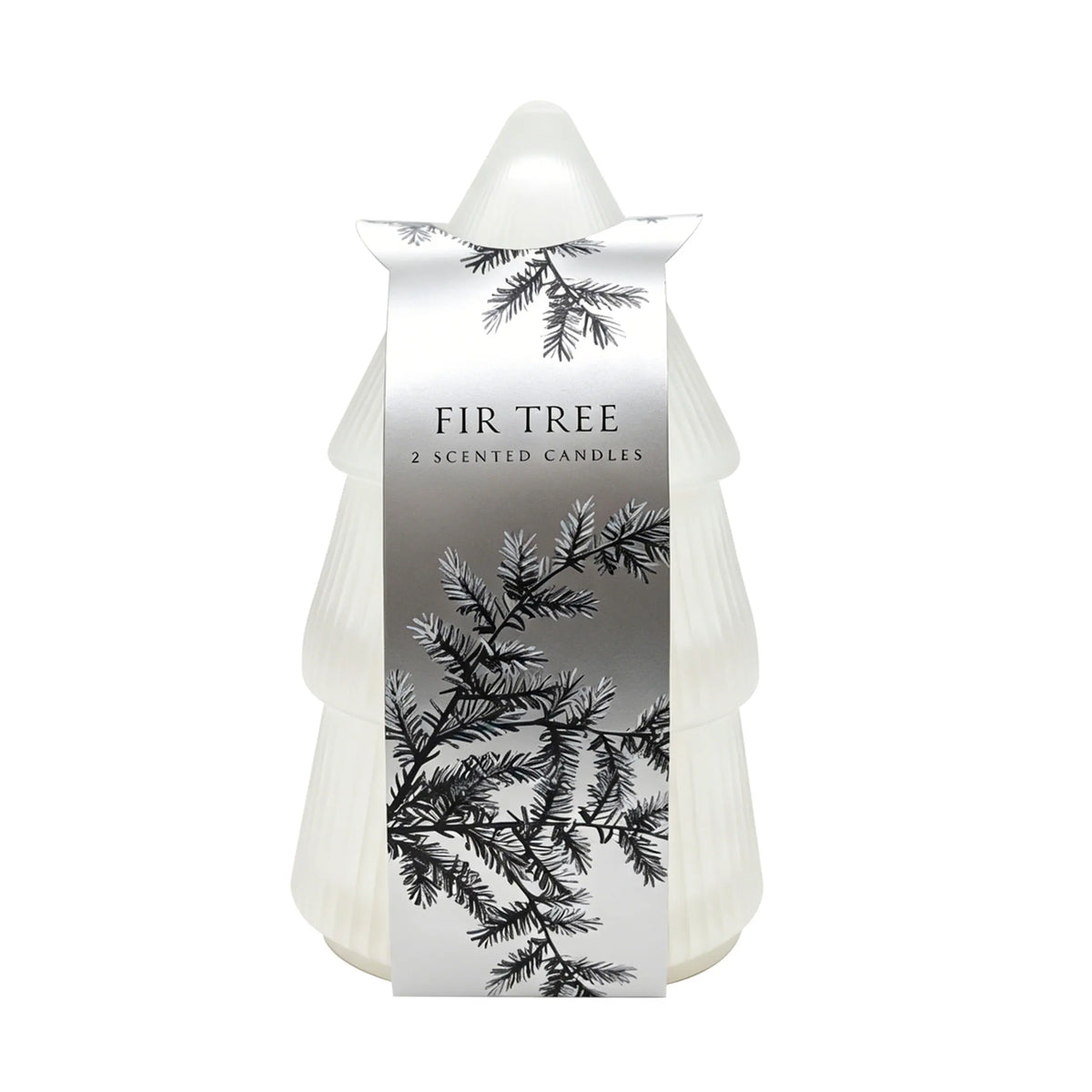 Norsk Fir Christmas Tree Candle 200g by F&F HOME at The British Vault