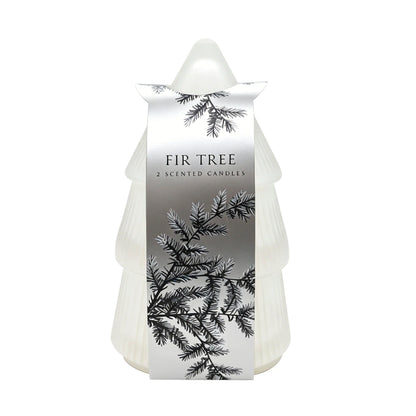 Norsk Fir Christmas Tree Candle 200g by F&F HOME at The British Vault