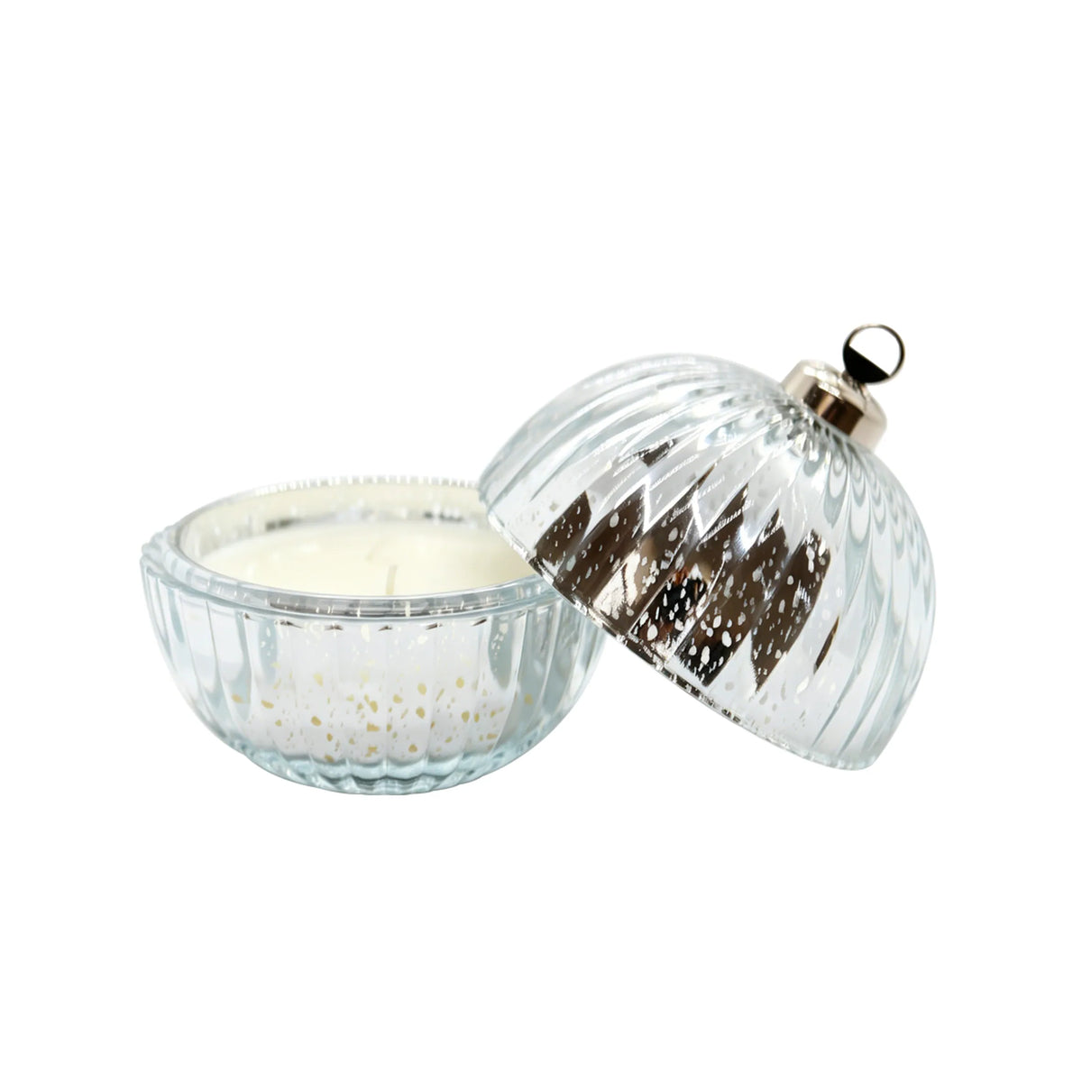 Norsk Fir Silver Bauble Candle 145g by F&F HOME at The British Vault