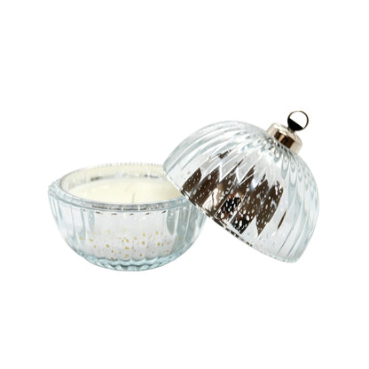 Norsk Fir Silver Bauble Candle 145g by F&F HOME at The British Vault