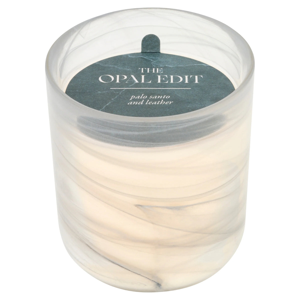 Opal Edit Black Leather Candle 180g by F&F HOME at The British Vault