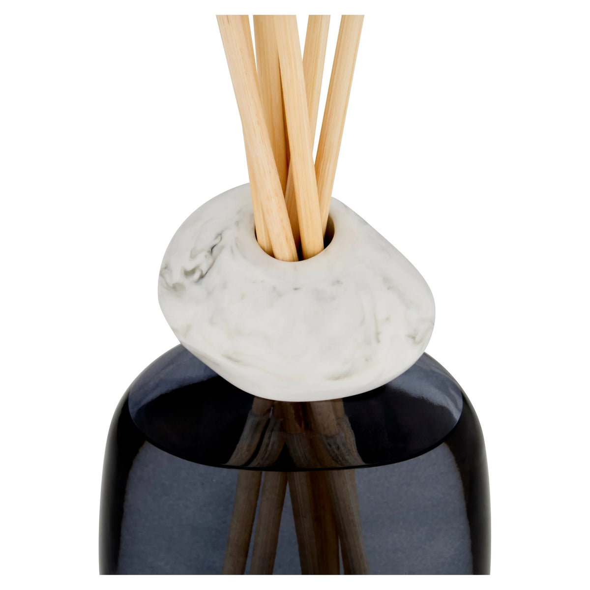 Opal Edit Black Leather Reed by F&F HOME at The British Vault