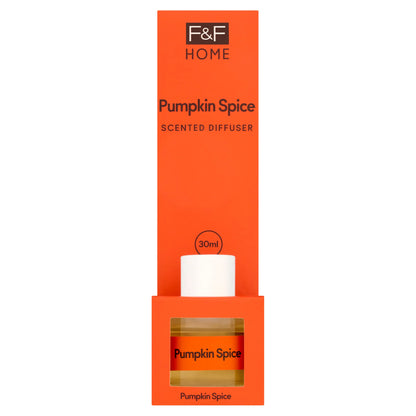 Pumpkin Spice Reed Diffuser 30ml by F&F HOME at The British Vault