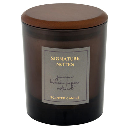 Signature Notes Candle Juniper, by F&F HOME at The British Vault