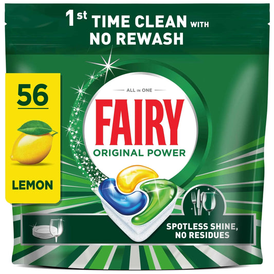 All In One Original Dishwasher Lemon 56 by FAIRY