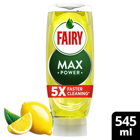 Max Power Lemon Washing Up Liquid 545ml by FAIRY