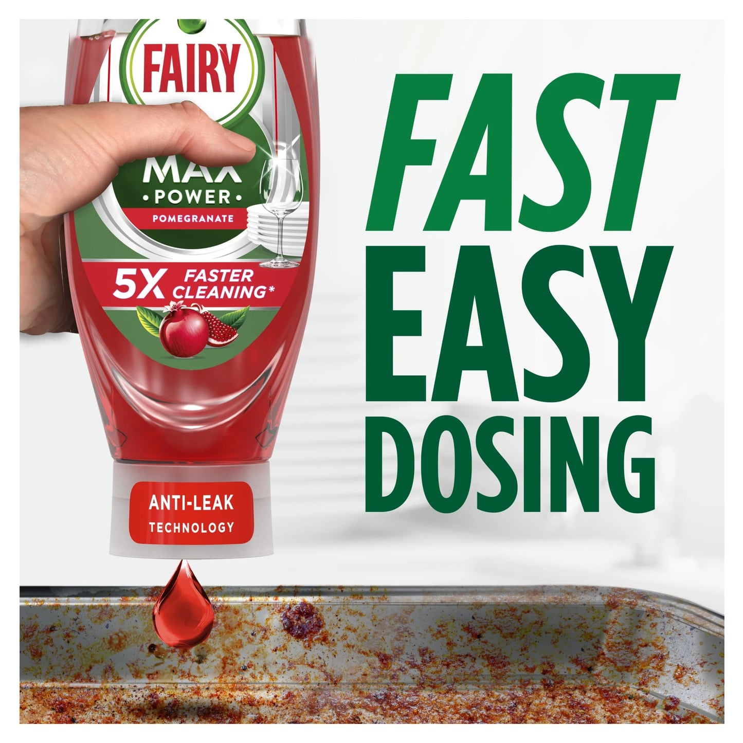 Max Power Pomegranate Washing Up Liquid by FAIRY