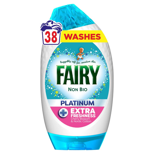 Non Bio Platinum Washing Liquid Gel by FAIRY