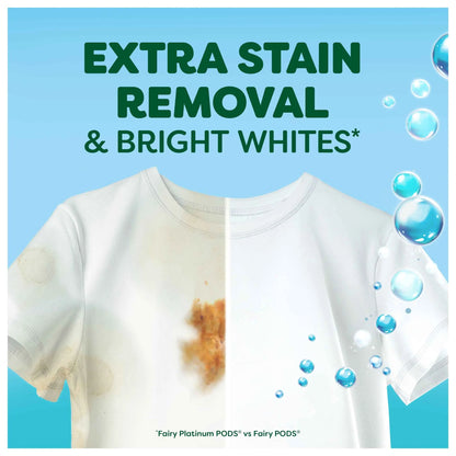 Non Bio Platinum Washing Pods Extra Stain Removal 60 Washes by FAIRY
