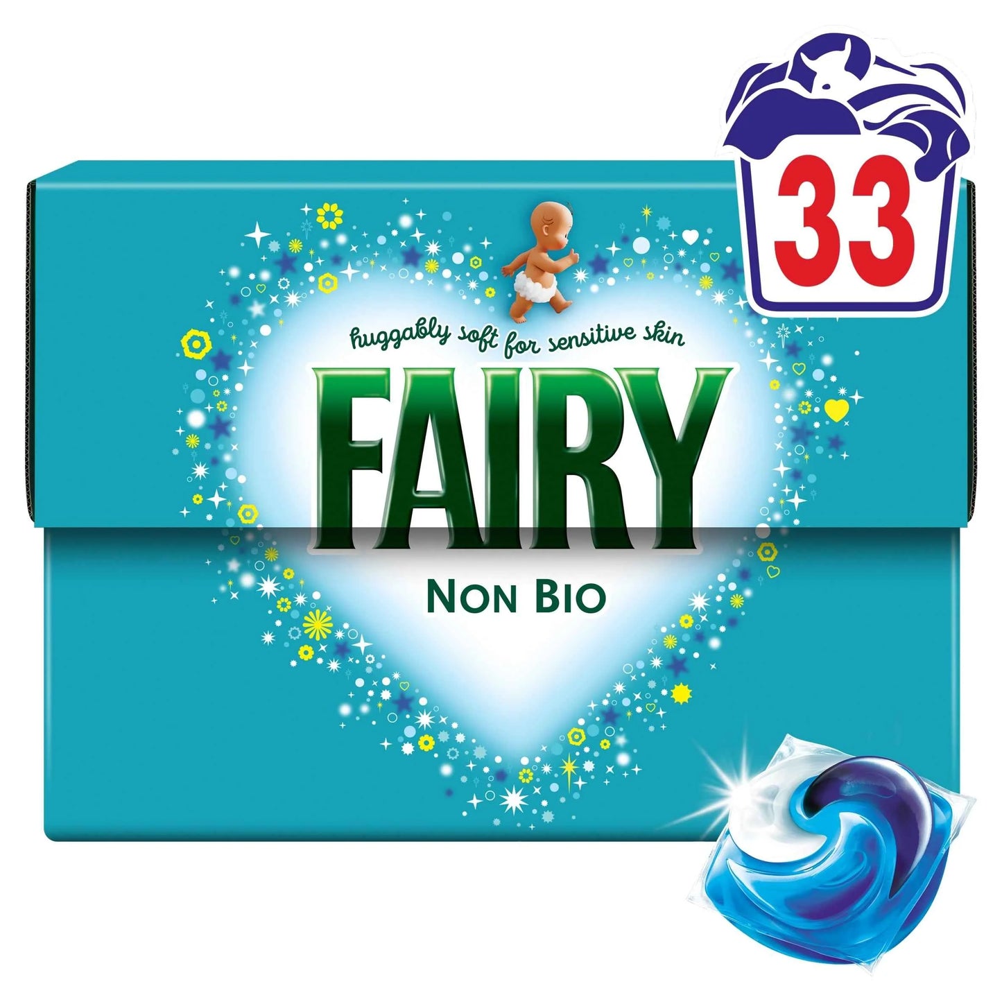 Non Bio Washing Pods 33 Washes 679.8g by FAIRY