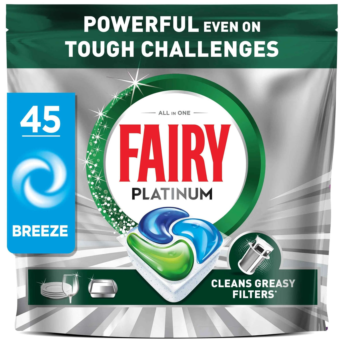Platinum All In One 45 Dishwasher by FAIRY
