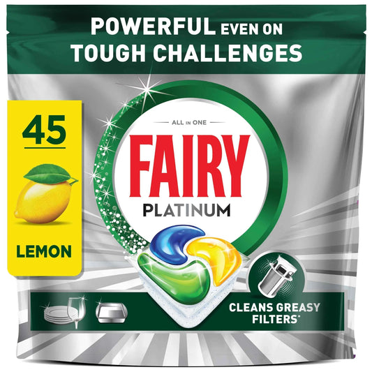 Platinum All In One Lemon 45 Dishwasher by FAIRY