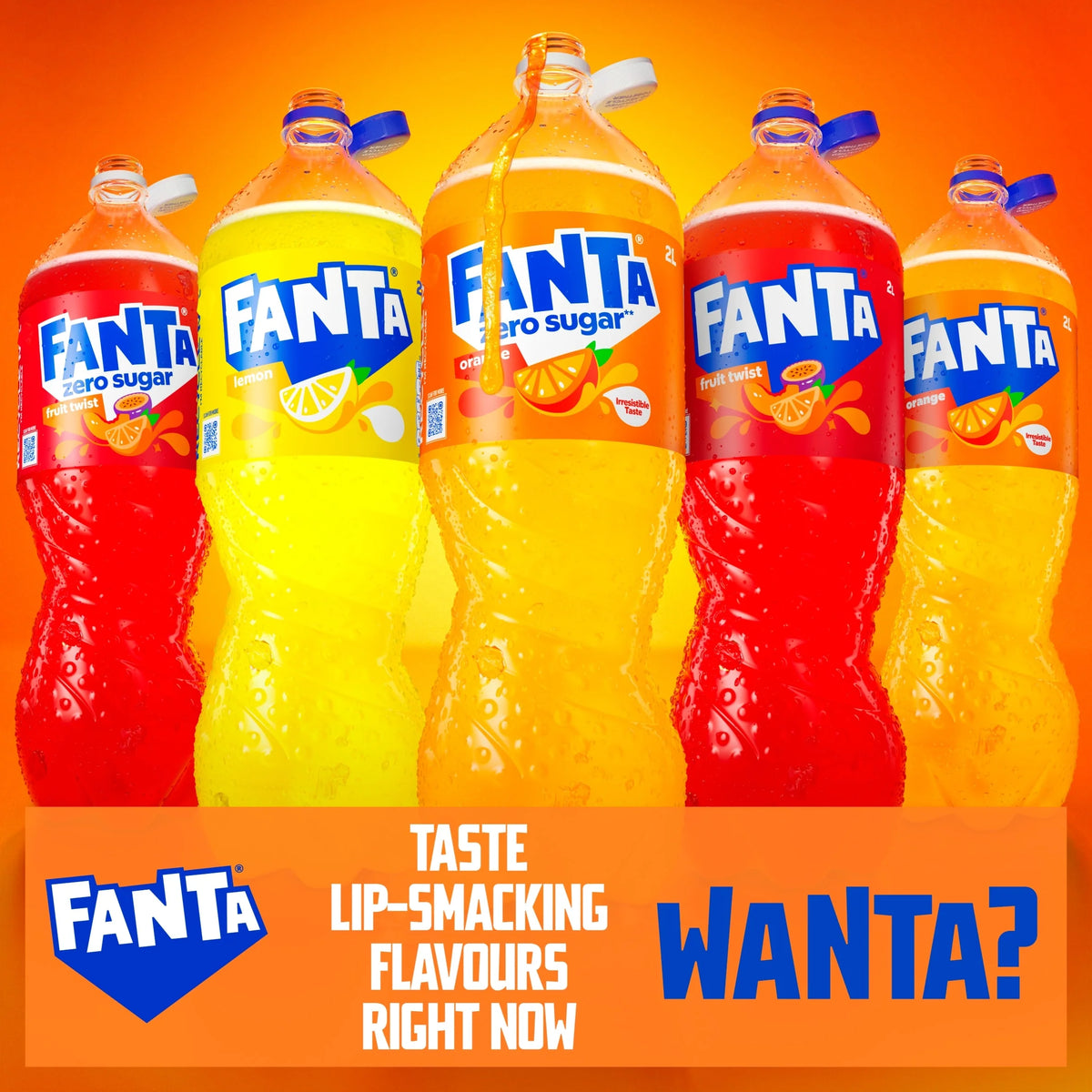 Lemon Soft Drink Bottle 2l by FANTA