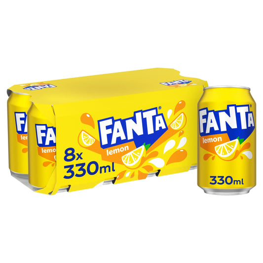 Lemon Soft Drink Cans 8 X 330 Ml by FANTA