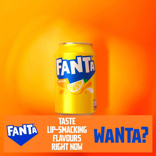 Lemon Soft Drink Cans 8 X 330 Ml by FANTA