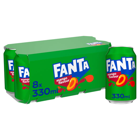 Mango Soft Drink Cans 8 X 330ml by FANTA