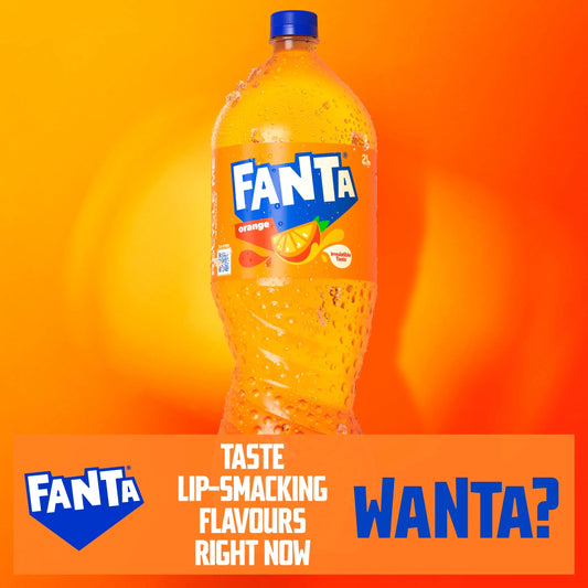 Orange Soft Drink Bottle 2l by FANTA