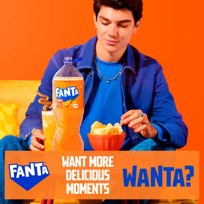 Orange Soft Drink Bottle 2l by FANTA