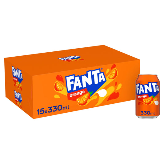 Orange Soft Drink Cans 15 X 330 Ml by FANTA