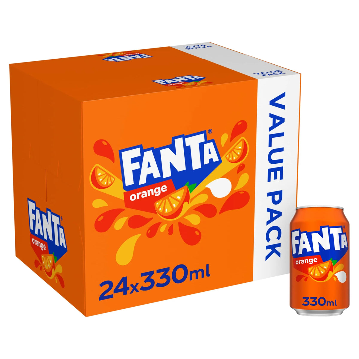 Orange Soft Drink Cans 24 X 330 Ml by FANTA