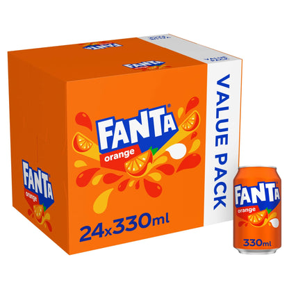 Orange Soft Drink Cans 24 X 330 Ml by FANTA