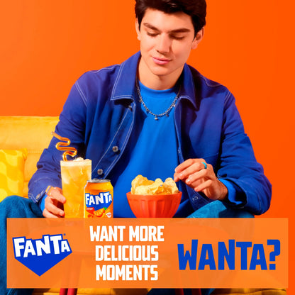 Orange Soft Drink Cans 8 X 330 Ml by FANTA