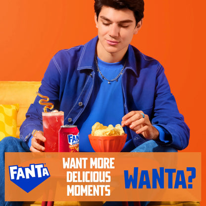 Fanta Zero Fruit Twist Soft Drink Cans 8 X by Coca-Cola